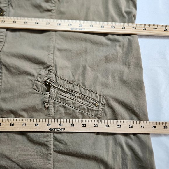 Persona by Marina Rinaldi khaki SS button down pockets shirt midi dress 29/US20 - Picture 13 of 16